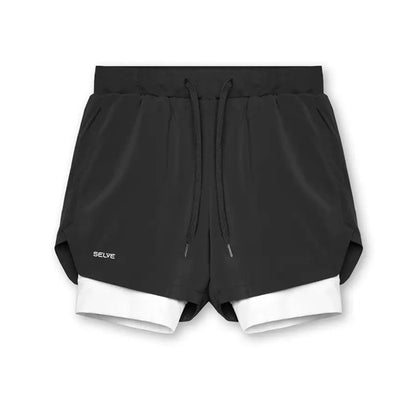 Men's 2 in 1 Compression Shorts